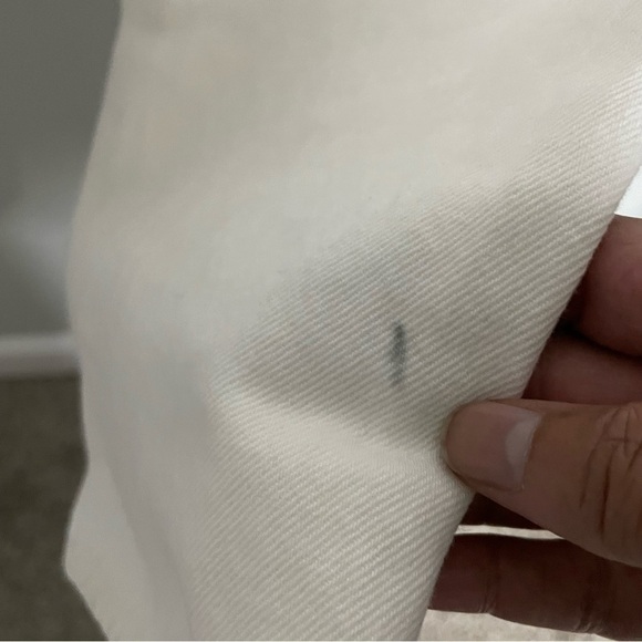 SLVRLAKE London White Destructed Jeans 28 Straight Leg 100% Cotton USA $289 - Picture 11 of 15